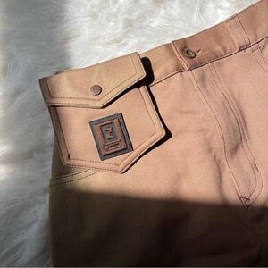 Vintage Fendi Jeans Skirt w Belt Bag Accessory - Gorp Core Style